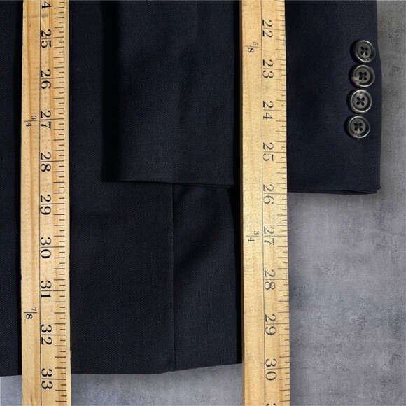 Ralph Lauren Men's 44L Navy Wool Blazer Sport Coat 2-Button Jacket Single Vent - Picture 7 of 10